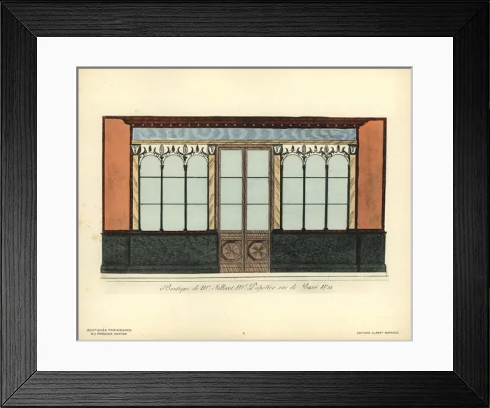 Framed Print : Shopfront to Jollivets paper store, rue de Framed Print : Shopfront to Jollivets paper store, rue de
