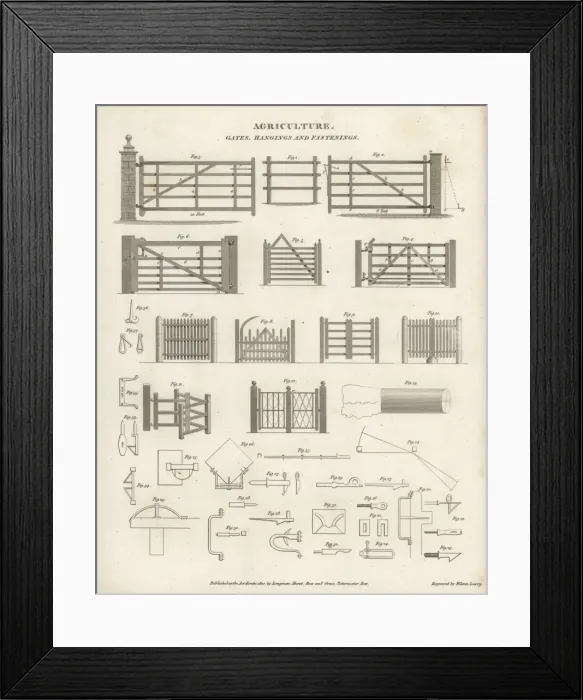 Framed Print : Agricultural gates and hangings Framed Print : Agricultural gates and hangings