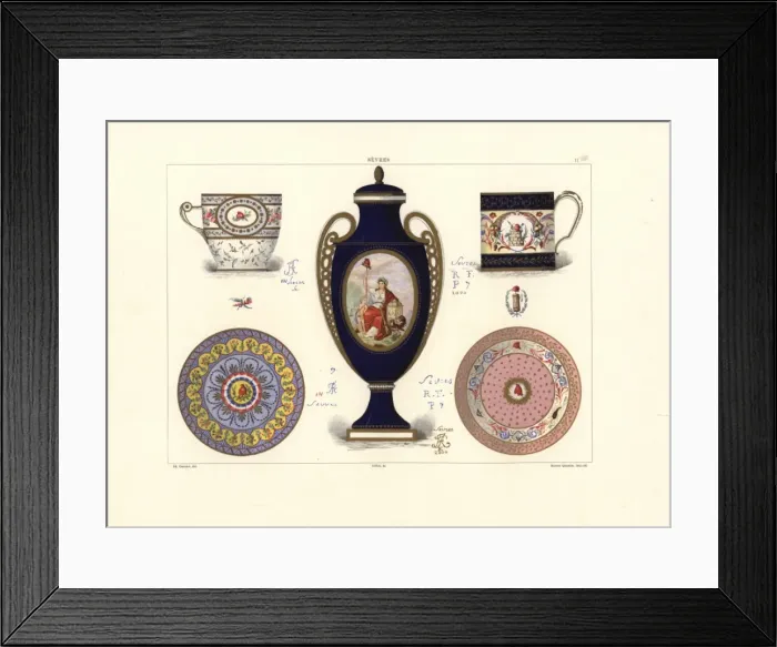 Framed Print : Porcelain from the French Revolutionary era Framed Print : Porcelain from the French Revolutionary era