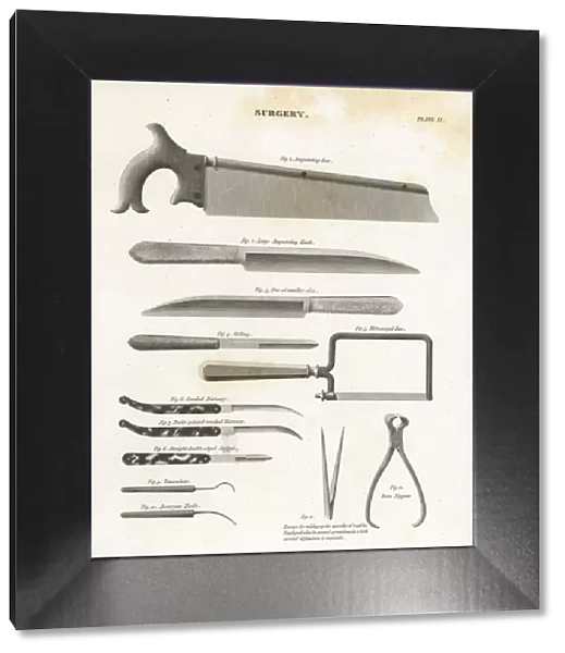 Surgical equipment including saws, knives and scalpels