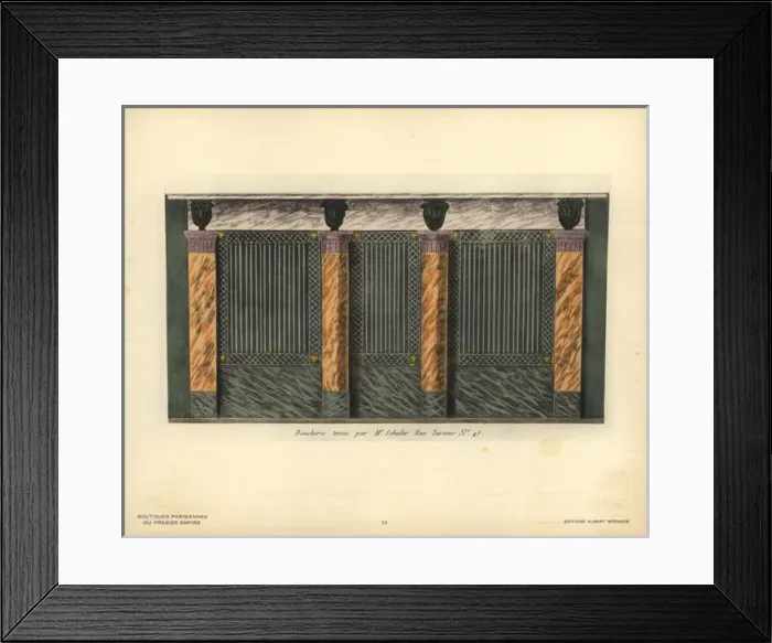 Framed Print : Shopfront of Shulers butchers, 45 rue Turenne Framed Print : Shopfront of Shulers butchers, 45 rue Turenne