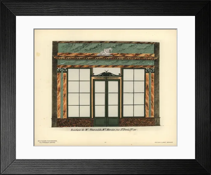 Framed Print : Shopfront of Therouldes haberdashery store Framed Print : Shopfront of Therouldes haberdashery store