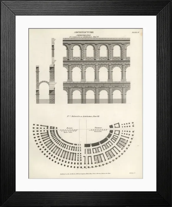 Framed Print : Roman and Veronese ampitheatres Framed Print : Roman and Veronese ampitheatres