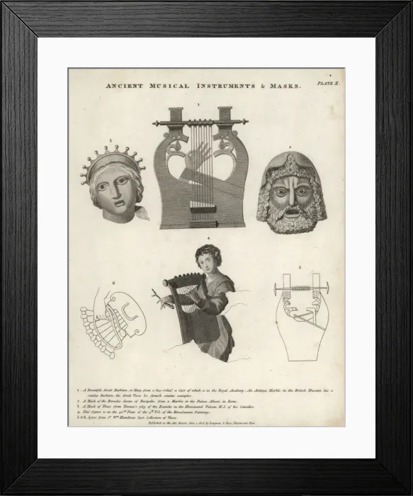 Framed Print : Ancient Roman musical instruments Framed Print : Ancient Roman musical instruments
