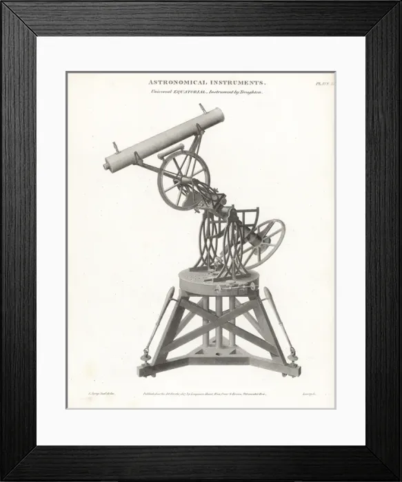 Framed Print : Universal equatorial instrument by Edward Troughton Framed Print : Universal equatorial instrument by Edward Troughton