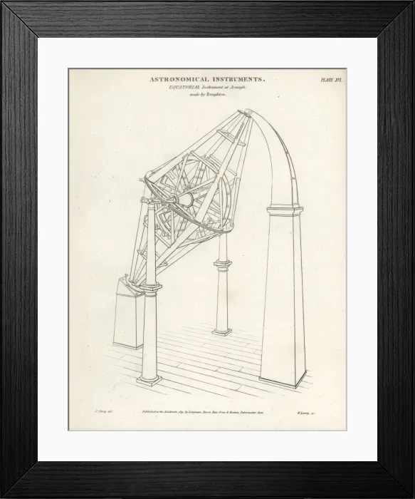 Framed Print : Telescope built by Edward Troughton Framed Print : Telescope built by Edward Troughton