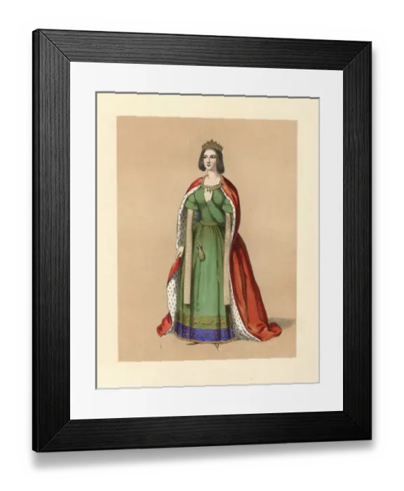 Framed Print : Dress of the reign of Edward III, 1327-1377 Framed Print : Dress of the reign of Edward III, 1327-1377