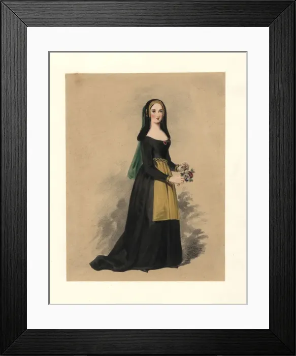 Framed Print : Dress of the reign of King Henry VII, 1485-1509 Framed Print : Dress of the reign of King Henry VII, 1485-1509