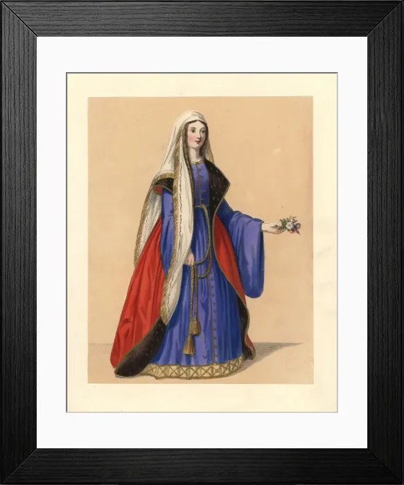 Framed Print : Dress of the reign of King Henry I, 1100-1135 Framed Print : Dress of the reign of King Henry I, 1100-1135