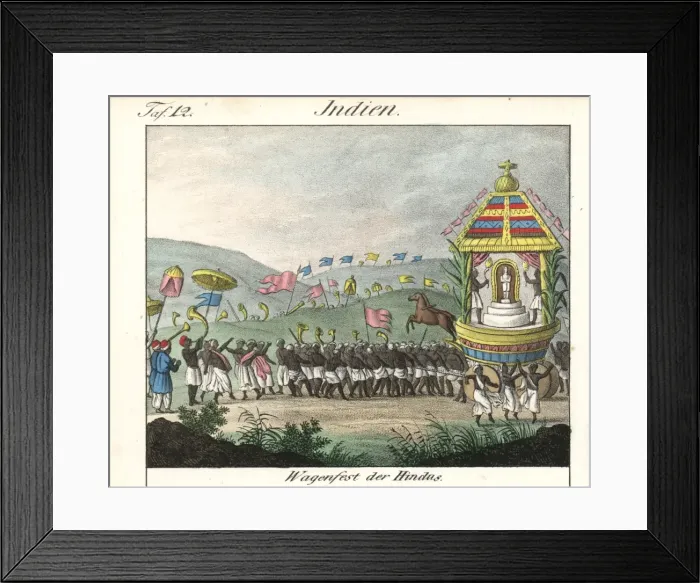 Framed Print : Indian festival of Tirunal (Pongal) with large procession Framed Print : Indian festival of Tirunal (Pongal) with large procession