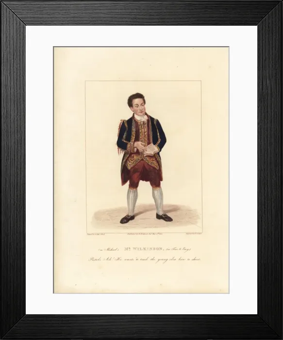 Framed Print : James Wilkinson in Free and Easy, 1822 Framed Print : James Wilkinson in Free and Easy, 1822