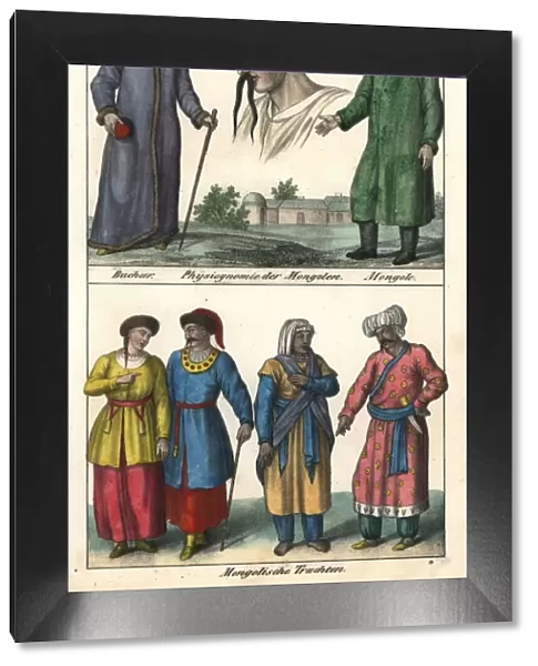 Mongol men and women, physiognomy of a Mongol