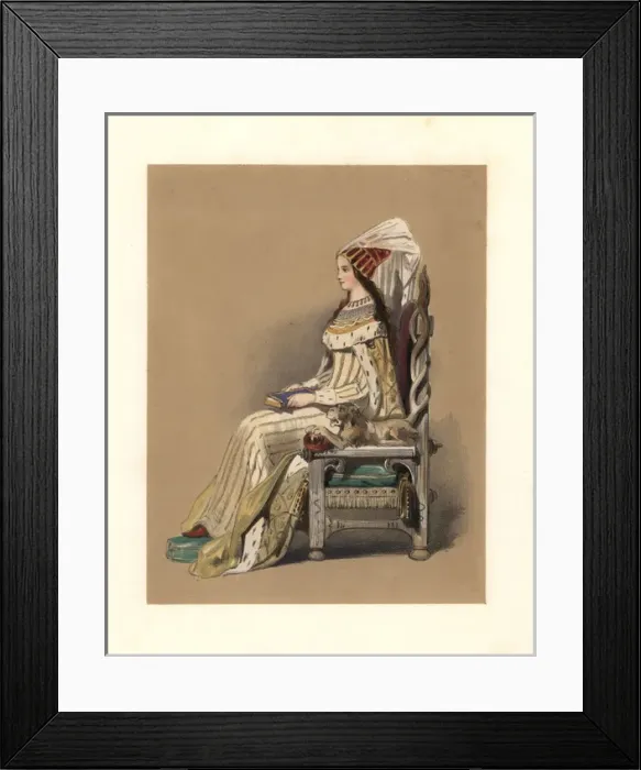 Framed Print : Dress of the reign of Edward V and Richard Framed Print : Dress of the reign of Edward V and Richard