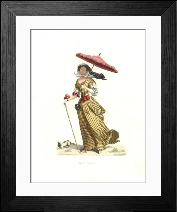 Framed Print : Woman in summer clothes, France, 17th century Framed Print : Woman in summer clothes, France, 17th century