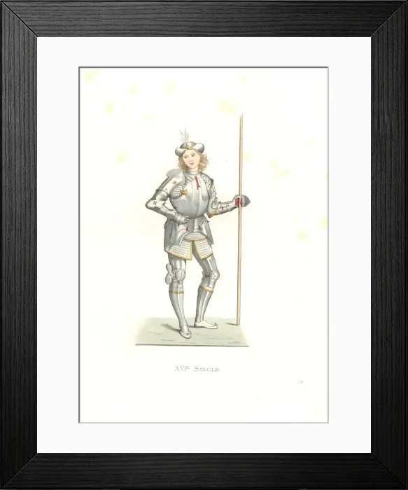Framed Print : Italian man of arms, 16th century Framed Print : Italian man of arms, 16th century