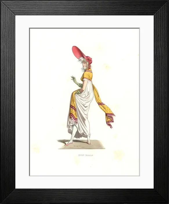 Framed Print : Fashionable woman Merveilleuse, France, 18th Framed Print : Fashionable woman Merveilleuse, France, 18th