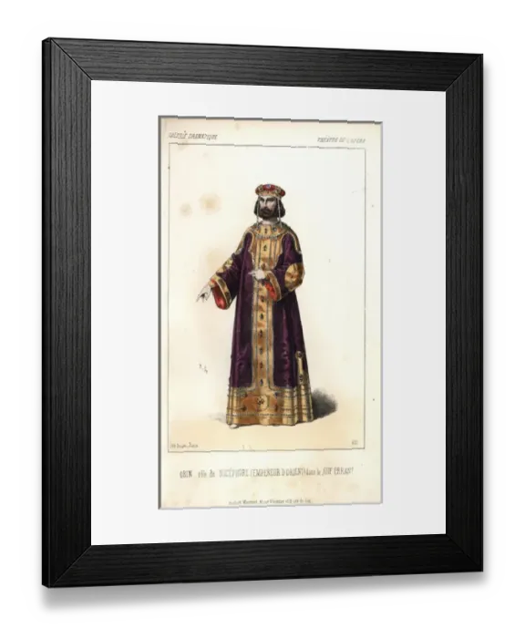 Framed Print : Louis-Henri Obin in the role of Nicephore Framed Print : Louis-Henri Obin in the role of Nicephore