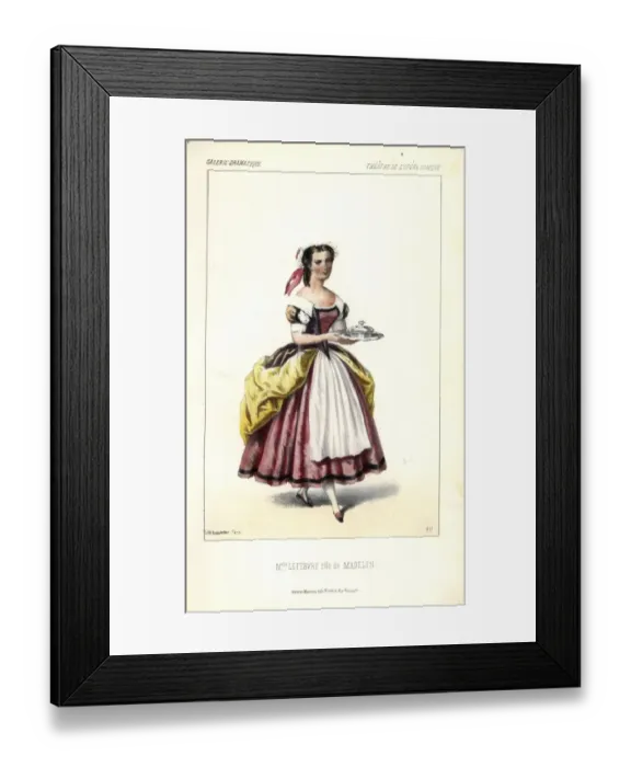 Framed Print : Mme Colson as Michelma in La Moissonneuse Framed Print : Mme Colson as Michelma in La Moissonneuse