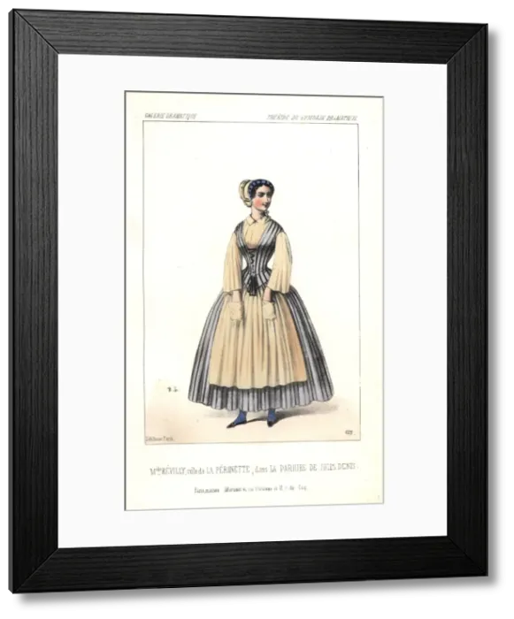 Framed Print : Mlle Hermance Revilly as La Perinette in La Framed Print : Mlle Hermance Revilly as La Perinette in La