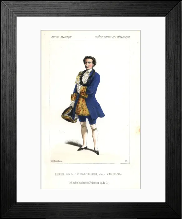Framed Print : Charles Bataille as the Baron de Torrida in Framed Print : Charles Bataille as the Baron de Torrida in