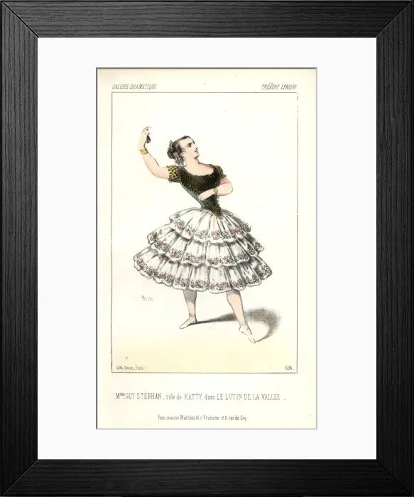Framed Print : Marie Guy-Stephan in the role of Katty in Le Framed Print : Marie Guy-Stephan in the role of Katty in Le