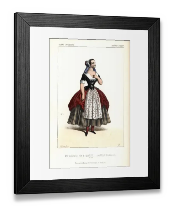 Framed Print : Mme Guichard as Morielle in Le Roi des Halles Framed Print : Mme Guichard as Morielle in Le Roi des Halles