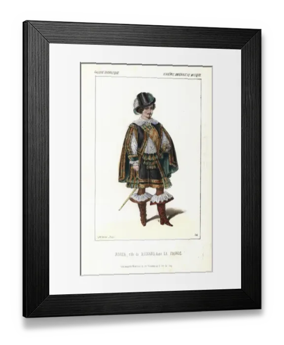Framed Print : French bass opera singer Roger as Richard in Framed Print : French bass opera singer Roger as Richard in