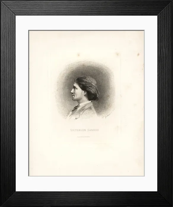 Framed Print : Portrait of Victorien Sardou, French dramatist Framed Print : Portrait of Victorien Sardou, French dramatist