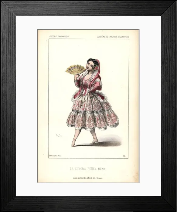 Framed Print : La Senora Perea Nena at the Gymnase Dramatique Framed Print : La Senora Perea Nena at the Gymnase Dramatique