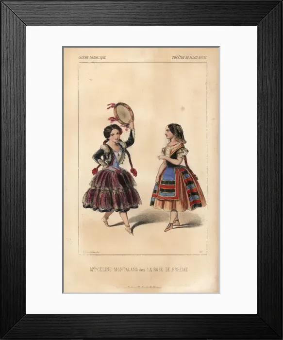 Framed Print : Mlle Celine Montaland in La Rose de Boheme Framed Print : Mlle Celine Montaland in La Rose de Boheme