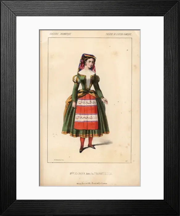 Framed Print : Mlle Decroix in Les Trovatelles at the Opera Comique Framed Print : Mlle Decroix in Les Trovatelles at the Opera Comique