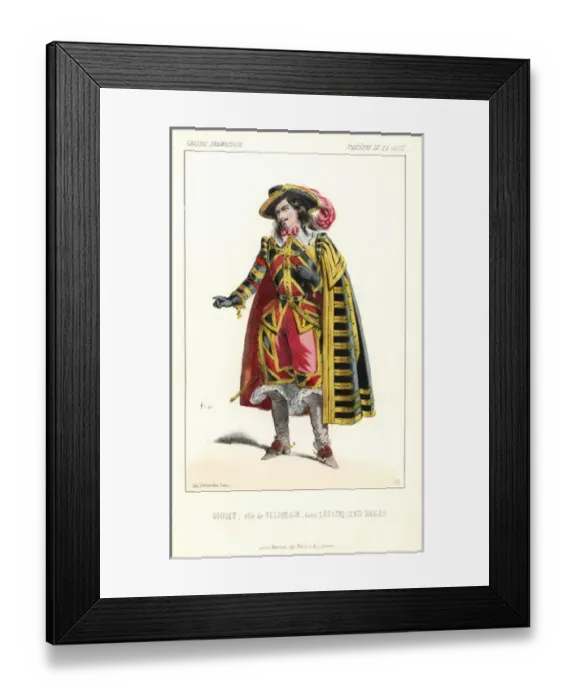 Framed Print : Desire Louis Eugene Gouget (d1897) as the demon Framed Print : Desire Louis Eugene Gouget (d1897) as the demon