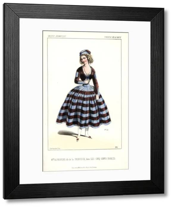 Framed Print : Mlle Alphonsine as the Princess Castorine in Framed Print : Mlle Alphonsine as the Princess Castorine in