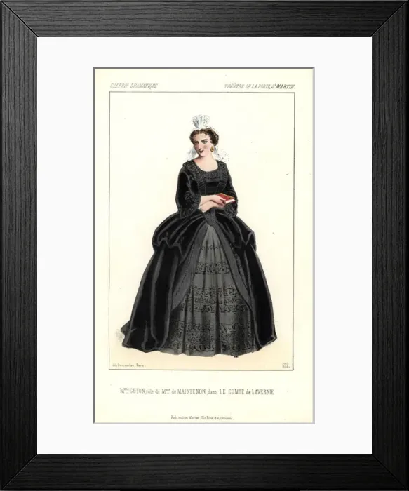 Framed Print : Mme Guyon as Mme de Maintenon in the play Le Framed Print : Mme Guyon as Mme de Maintenon in the play Le