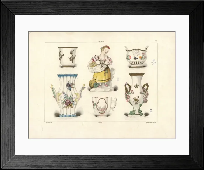 Framed Print : Early Sevres ware Framed Print : Early Sevres ware
