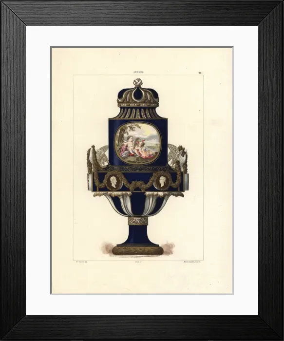 Framed Print : Aux Colombes vase by Sevres Framed Print : Aux Colombes vase by Sevres