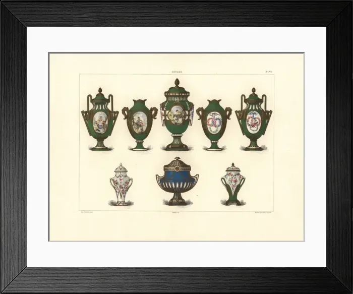 Framed Print : Decorated vases Framed Print : Decorated vases