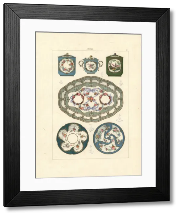 Framed Print : Fonds partiels (partial background) porcelain Framed Print : Fonds partiels (partial background) porcelain
