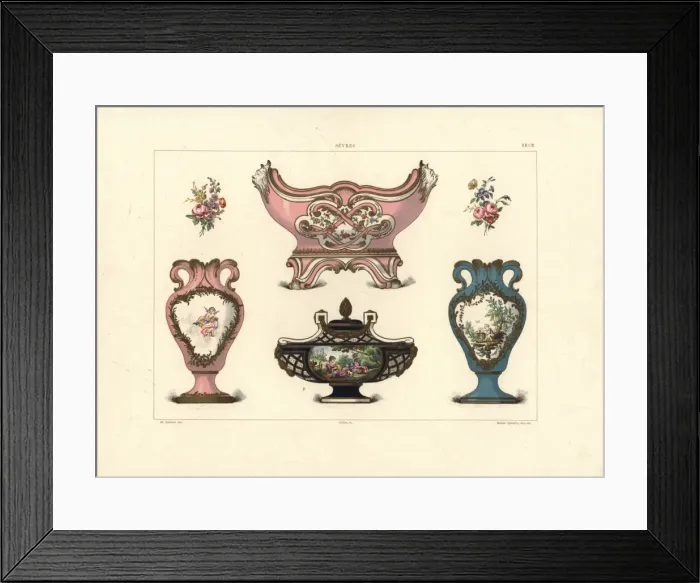 Framed Print : Vases and jardiniere Framed Print : Vases and jardiniere
