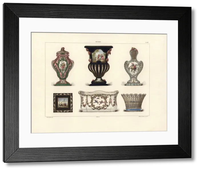 Framed Print : Vases and jardiniere Framed Print : Vases and jardiniere