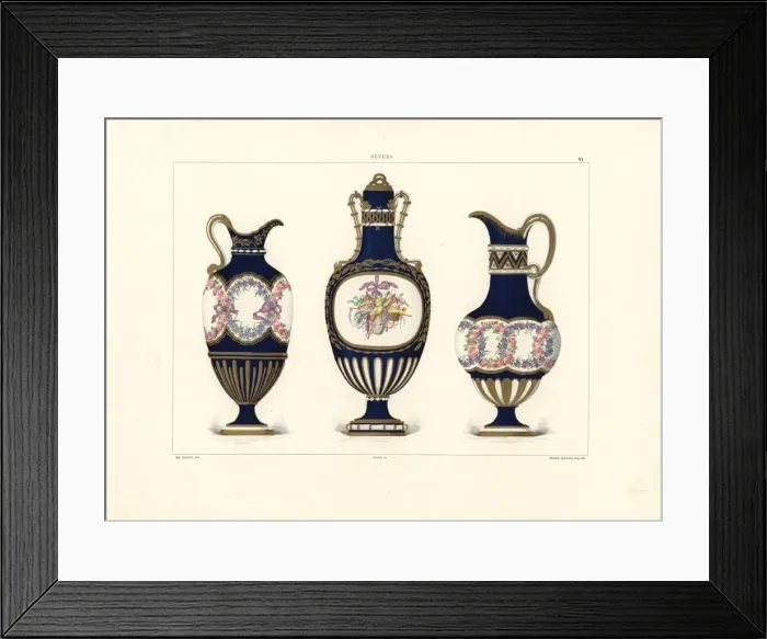 Framed Print : Fonds partiels (partial background) vases Framed Print : Fonds partiels (partial background) vases