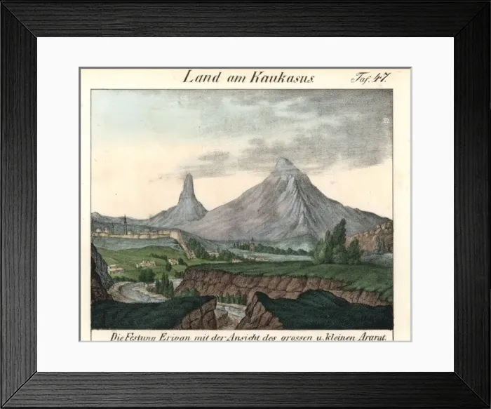 Framed Print : The fortified town of Erevan and the view of Mt Ararat Framed Print : The fortified town of Erevan and the view of Mt Ararat