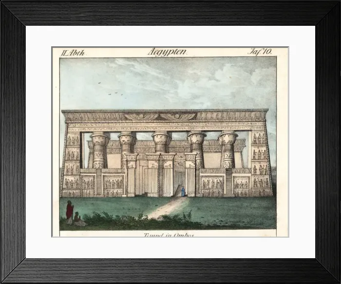 Framed Print : Double temple of Kom Ombo (Ombos) in ancient Egypt Framed Print : Double temple of Kom Ombo (Ombos) in ancient Egypt