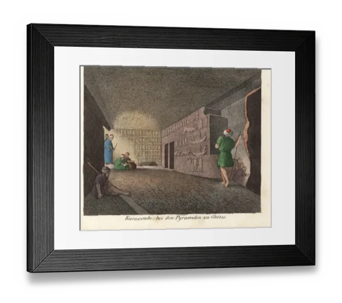 Framed Print : Catacombs in the pyramids of Giza, Egypt Framed Print : Catacombs in the pyramids of Giza, Egypt