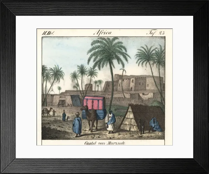 Framed Print : Castle of Murzuk, oasis town in the Sahara desert Framed Print : Castle of Murzuk, oasis town in the Sahara desert