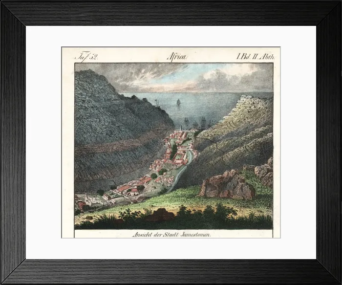 Framed Print : View of the port of Jamestown, Western Cape, South Africa Framed Print : View of the port of Jamestown, Western Cape, South Africa