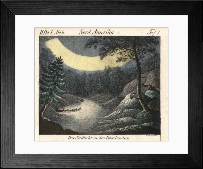 Framed Print : Northern lights or Aurora borealis, polar region Framed Print : Northern lights or Aurora borealis, polar region