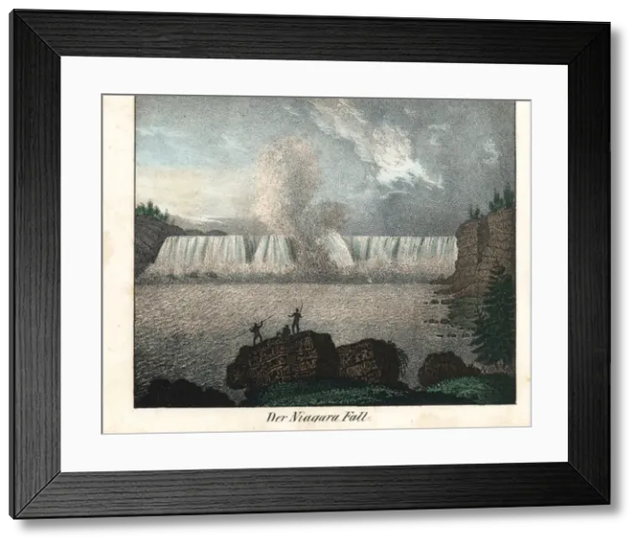 Framed Print : View of the Niagara Falls, 19th century Framed Print : View of the Niagara Falls, 19th century