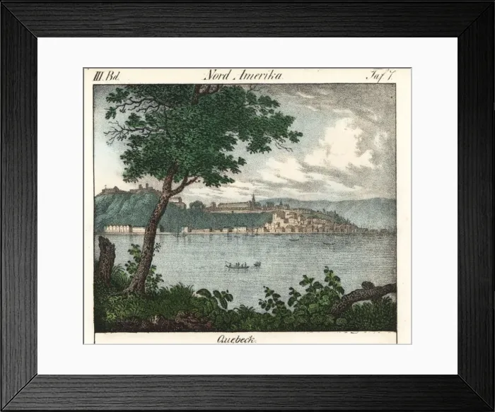 Framed Print : View of the city of Quebec, Canada, on Framed Print : View of the city of Quebec, Canada, on