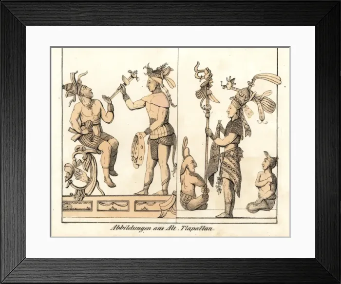 Framed Print : Illustrations from Tlapallan, Mexico Framed Print : Illustrations from Tlapallan, Mexico